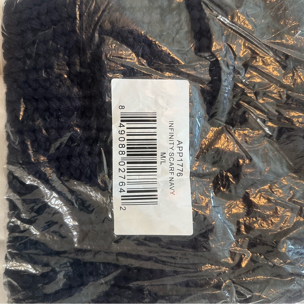 Navy Infinity Scarf - Picture 5 of 8